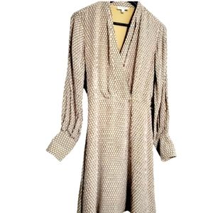 Equipment Femme Fanetta Belted Long Sleeve Wrap Dress.